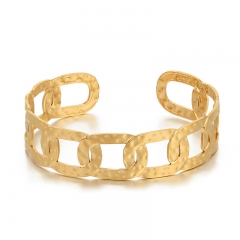 Fashion Stainless Steel Gold Bangles Jewelry Women ZC-0650