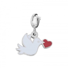 Stainless Steel Clasp Pendant Charm for Bracelet and Necklace   TK0169