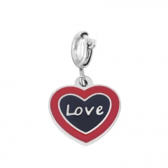 Stainless Steel Clasp Pendant Charm for Bracelet and Necklace   TK0182R