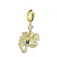 Movable 18K Gold Plated Lobster Clasp Pendant Charm for Bracelet  TK0125G