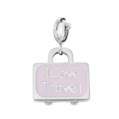 Stainless Steel Clasp Pendant Charm for Bracelet and Necklace   TK0173