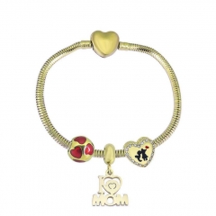 Stainless Steel Heart Women charms Bracelet  XK3568