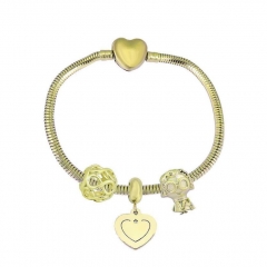 Stainless Steel Heart Women charms Bracelet  XK3563
