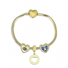 Stainless Steel Heart Women charms Bracelet  XK3569